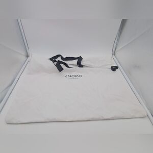 KNOMO London White Protective Dust Bag with Black Ribbon 21x21